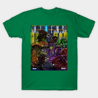 Aliens Battle T-Shirt